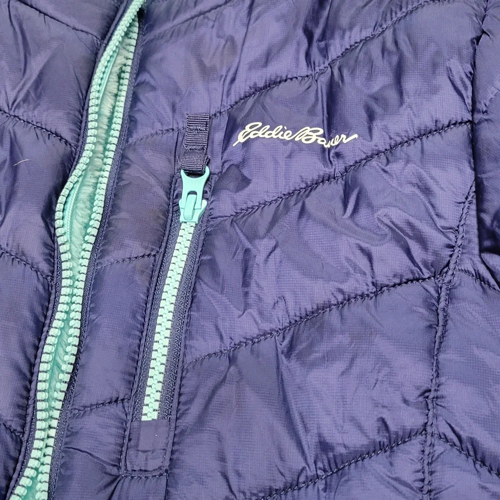 Eddie Bauer Aqua Faux Fur Jacket